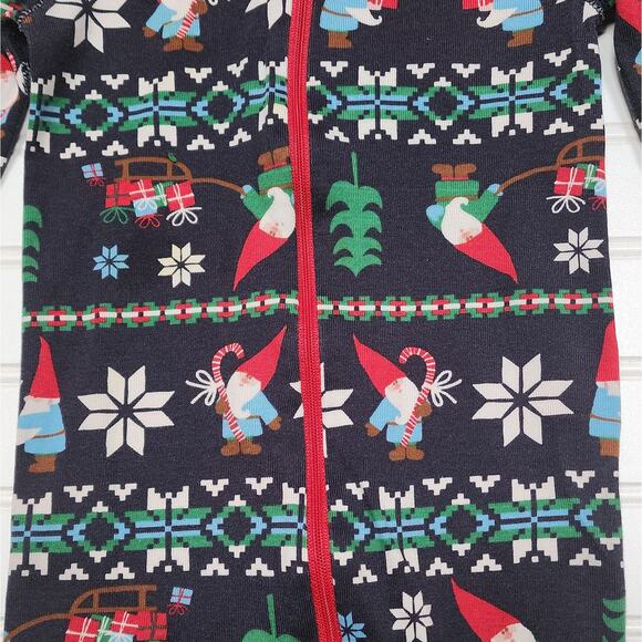 Hanna Andersson Holiday Gnome Sweet Gnome Sleeper/Pajamas - Picture 4 of 4
